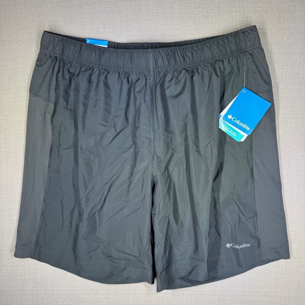Columbia Mens Autumn Creek Active Hiking Lined Shorts Gray Size Large NWT